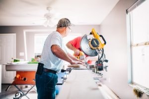 Contractors working